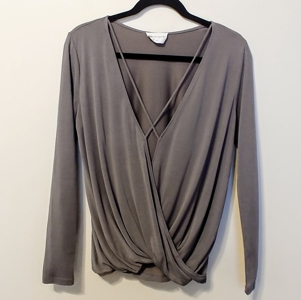 Criss Cross Wrap Blouse